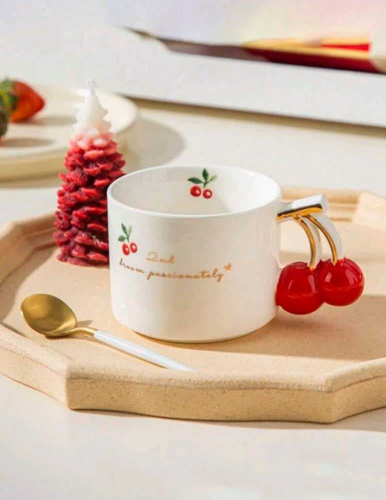أكواب بمقبض كرز زوجي وفردي 300 ملي