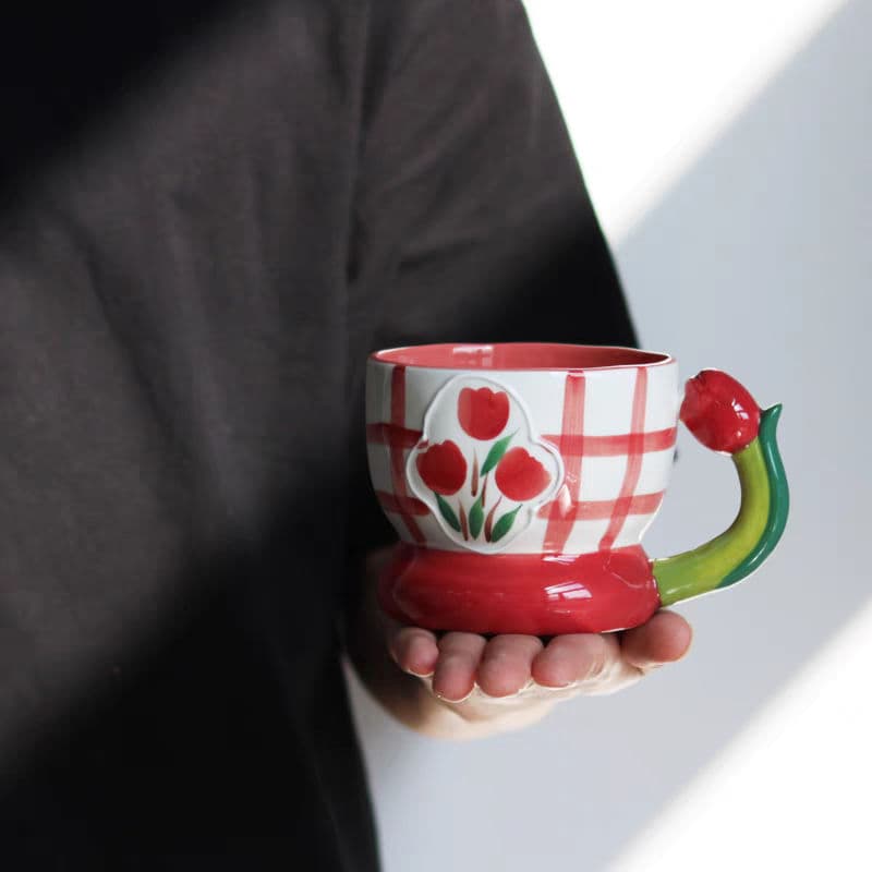 أكواب زهور فريدة التصميم 300 ملي