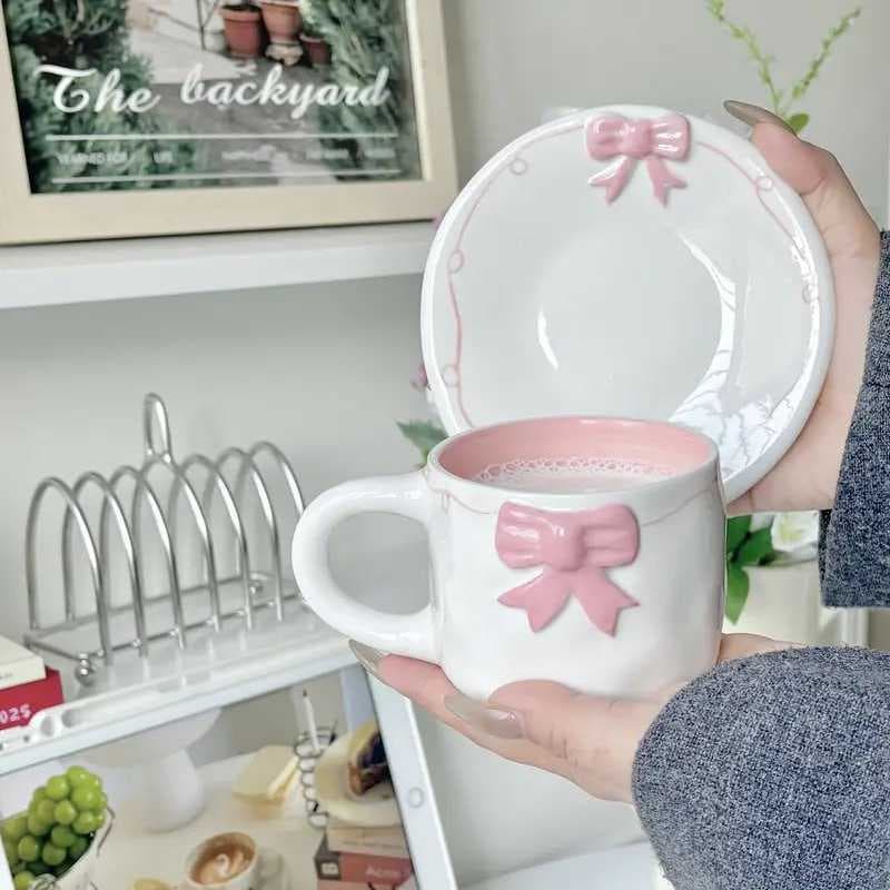 فنجان فيونكه ياباني وسط 250 ملي وردي أو سماوي