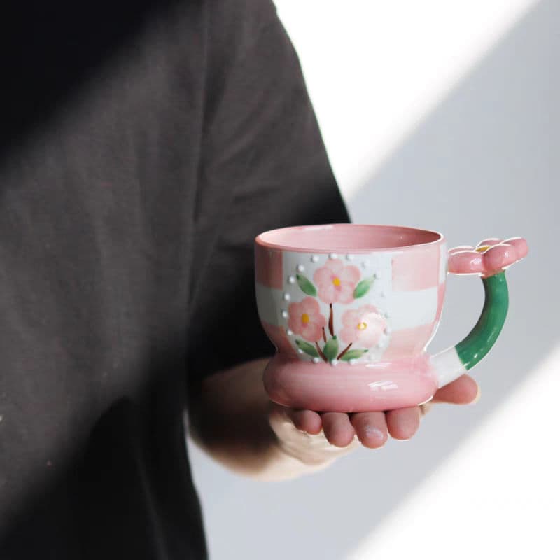 أكواب زهور فريدة التصميم 300 ملي