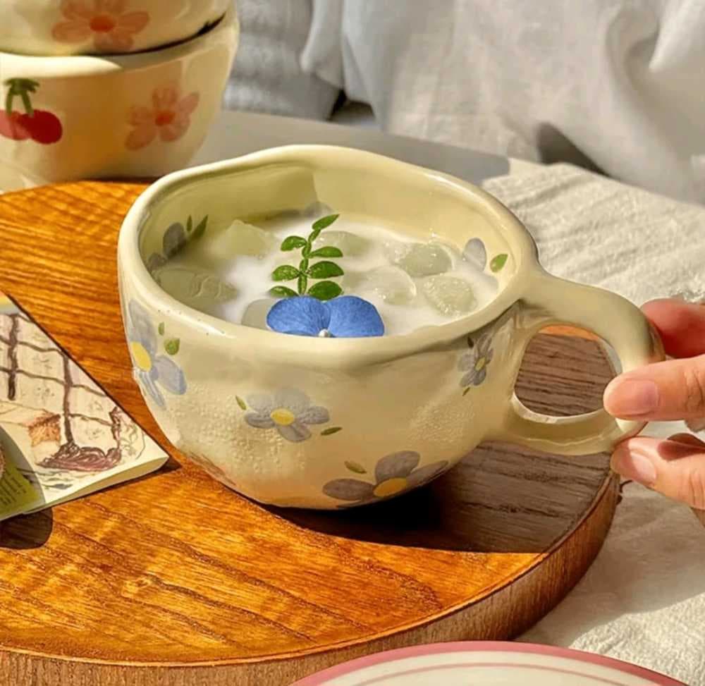 أكواب زخارف صفراء صغيرة 250 ملي