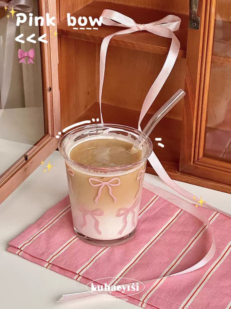 طاقم أفطار بناتي زجاجي  كوري