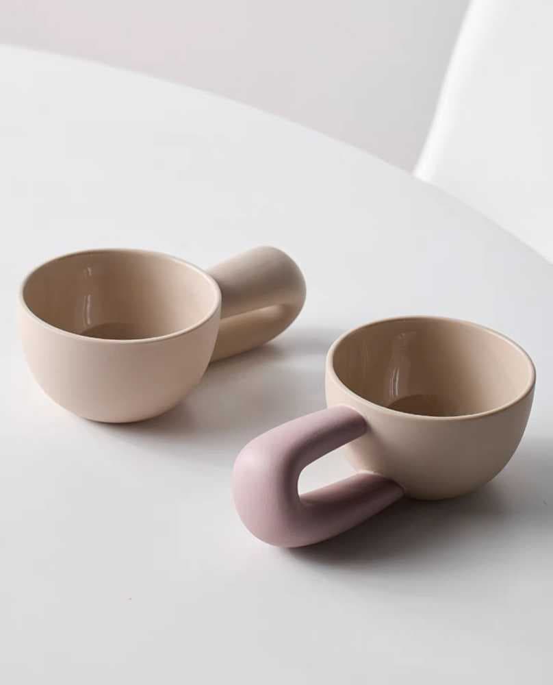 كوب بتصميم كوري فريد يد كبيرة 300 ملي