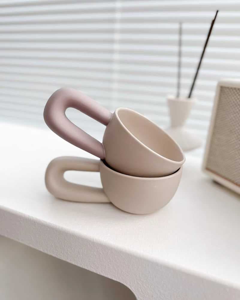 كوب بتصميم كوري فريد يد كبيرة 300 ملي