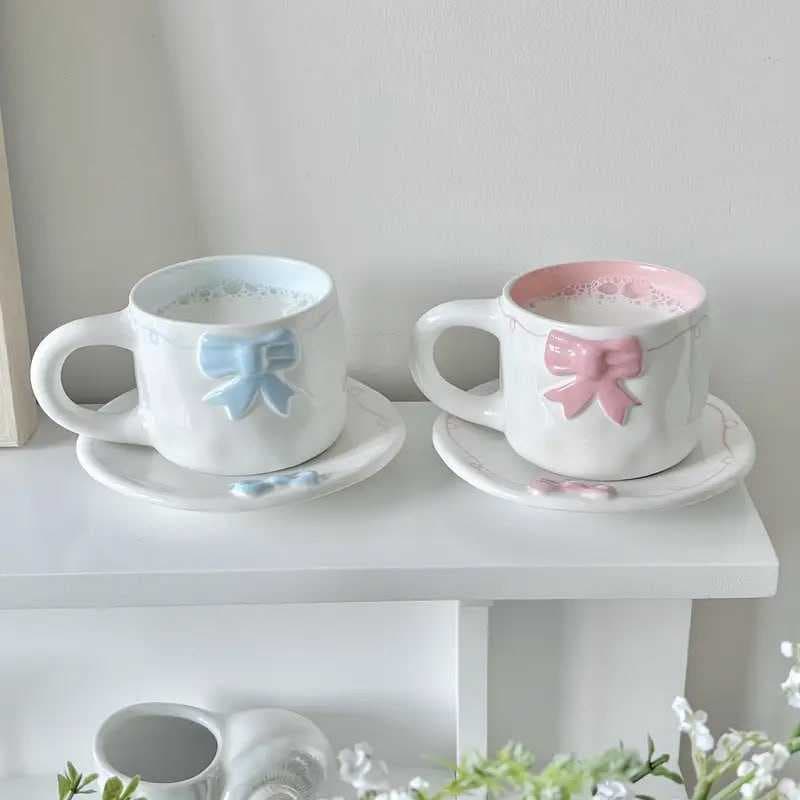 فنجان فيونكه ياباني وسط 250 ملي وردي أو سماوي