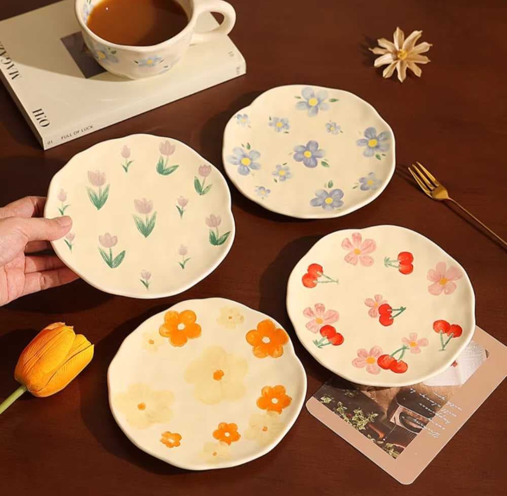 أكواب زخارف صفراء صغيرة بالصحون 250 ملي 